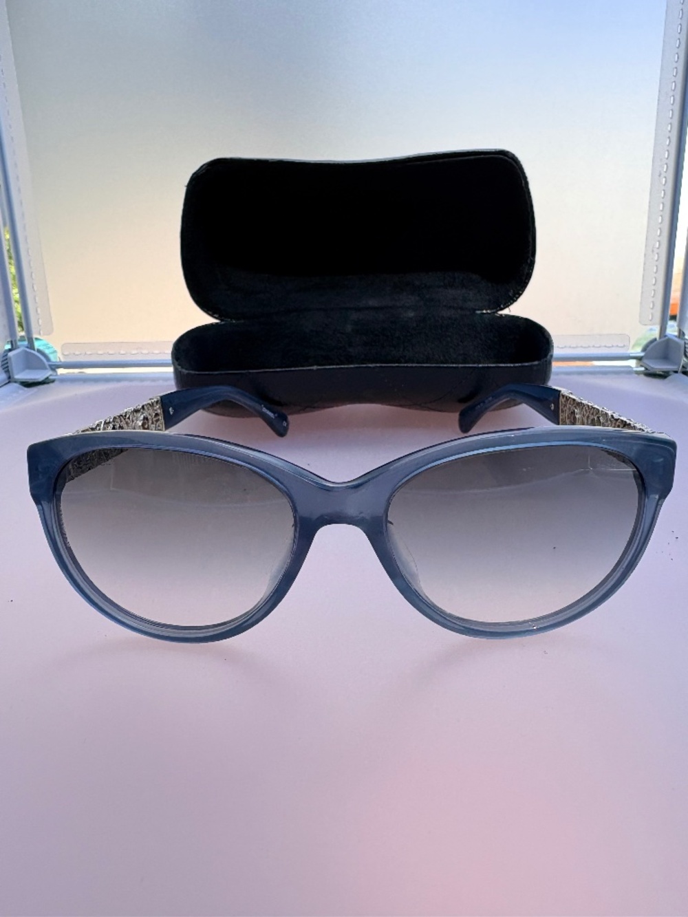 Chanel⚜️Bijou collection butterfly sunglasses⚜️Blue Frame